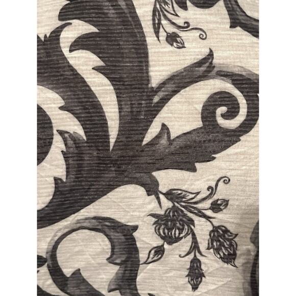 David Cline Button Down Shirt •XS• Collared Grey Jet Scroll Paisley 9100 Blouse - Picture 6 of 10